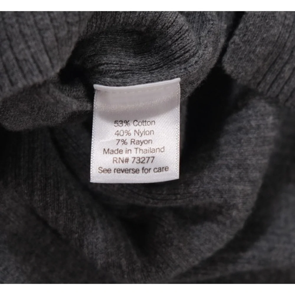 Croft & Barrow Cardigan Women S Gray Open Front‎ Ribbed Knit Long Sleeve Sweater